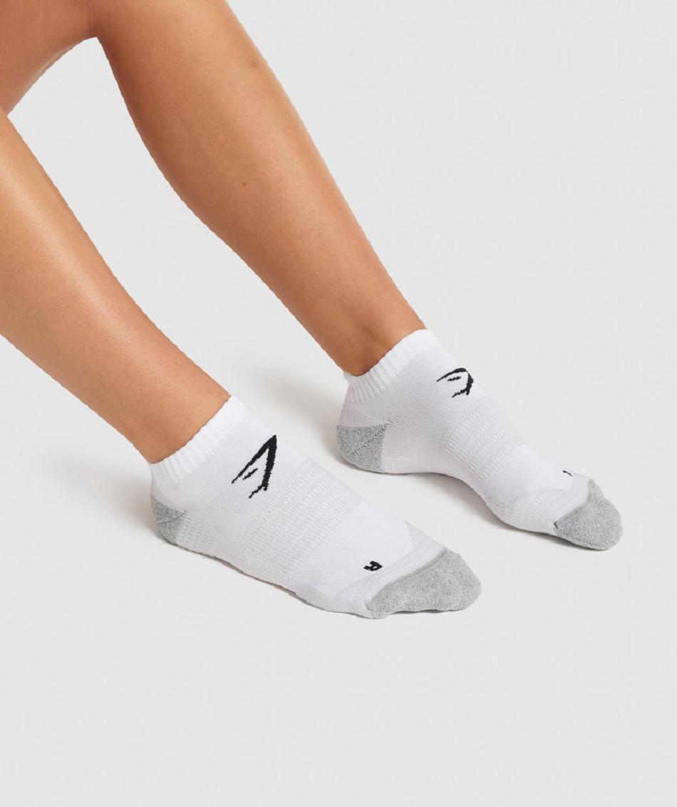 Gymshark Ankle Performance Accessories Čarape Bijele | HR 2033LIS